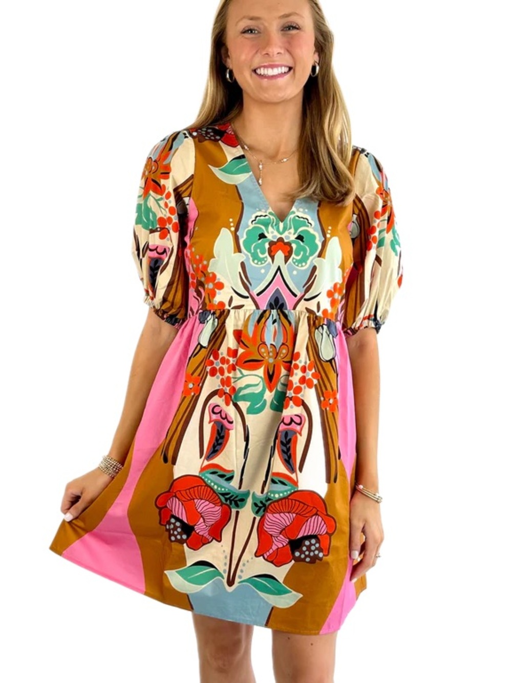 Crosby Art Nouveau Gigi Mini Dress